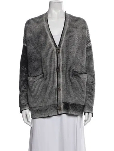 Pre-owned R13 Merino Wool Patterned Sweater In Blue