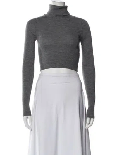 Pre-owned R13 Merino Wool Turtleneck Top In Gray