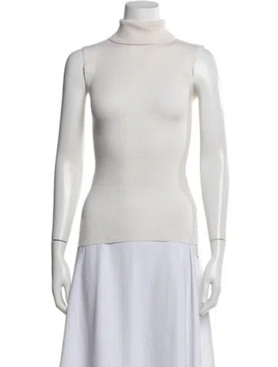 Pre-owned R13 Merino Wool Turtleneck Top In Neutrals