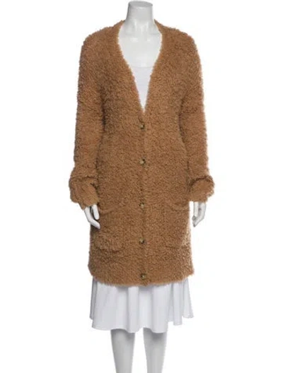 Pre-owned R13 Merino Wool V-neck Sweater In Neutral