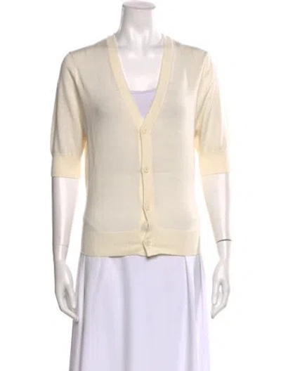 Pre-owned R13 Merino Wool V-neck Sweater W/ Tags In Neutral