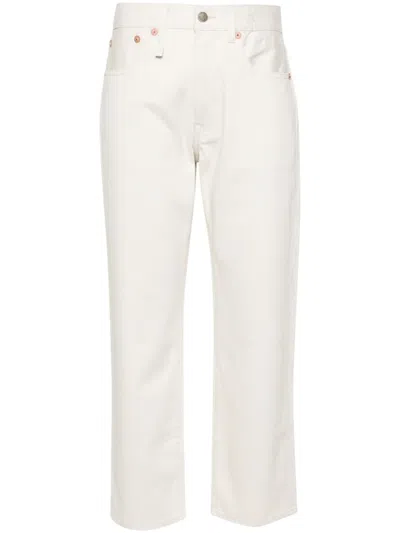 R13 Mid-rise Boyfriend-cut Trousers In Neutrals