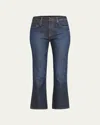 R13 Mid-rise Straight Kick Ankle Jeans In Multi