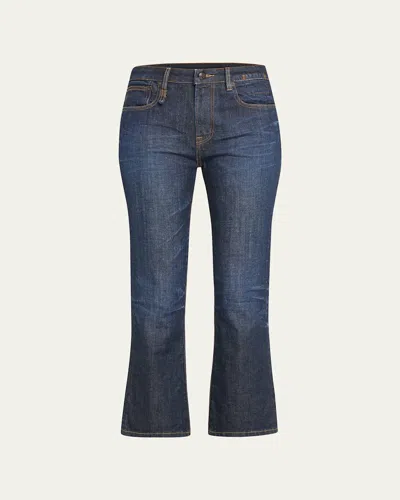 R13 Mid-rise Straight Kick Ankle Jeans In Multi