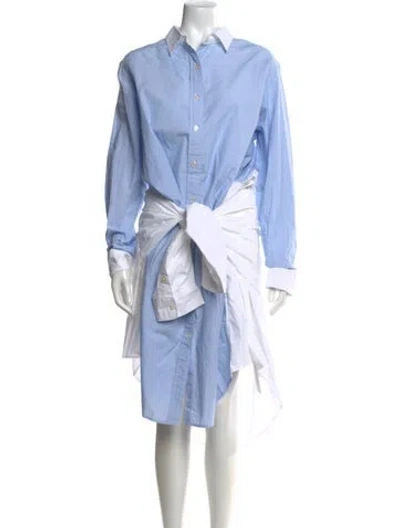 Pre-owned R13 Midi Length Dress In Blue