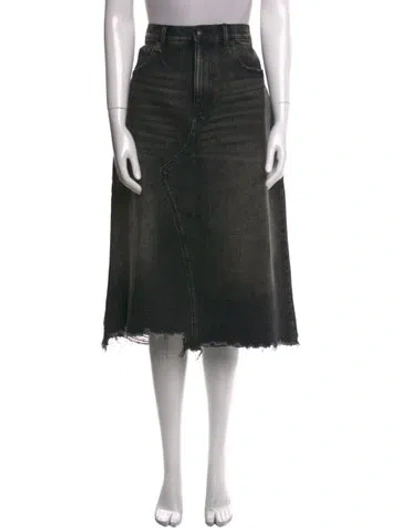 Pre-owned R13 Midi Length Skirt In Gray
