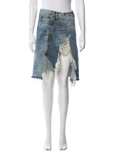 Pre-owned R13 Midi Length Skirt In White