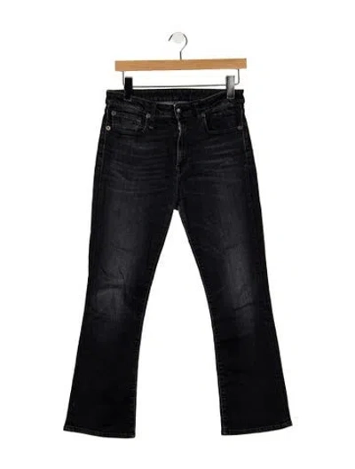 Pre-owned R13 Mid-rise Flared Jeans In Black