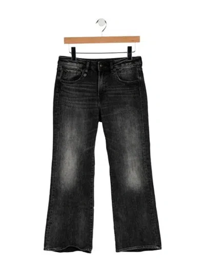 Pre-owned R13 Mid-rise Flared Jeans In Black