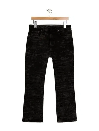 Pre-owned R13 Mid-rise Flared Jeans In Black