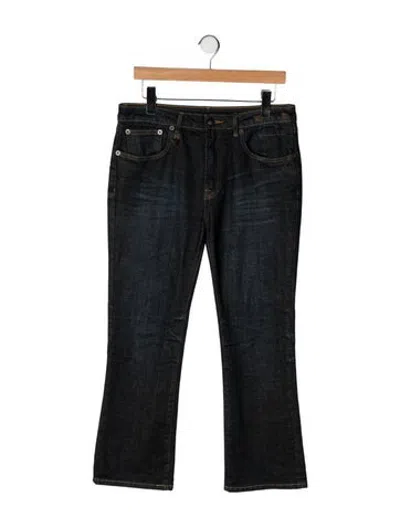 Pre-owned R13 Mid-rise Flared Jeans In Black