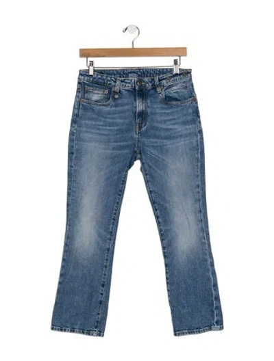 Pre-owned R13 Mid-rise Flared Jeans In Blue