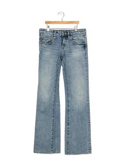 Pre-owned R13 Mid-rise Flared Jeans In Blue