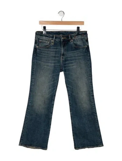 Pre-owned R13 Mid-rise Flared Jeans In Blue