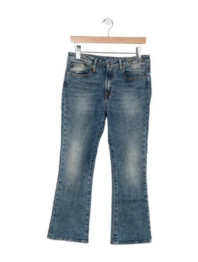 Pre-owned R13 Mid-rise Flared Jeans In Blue