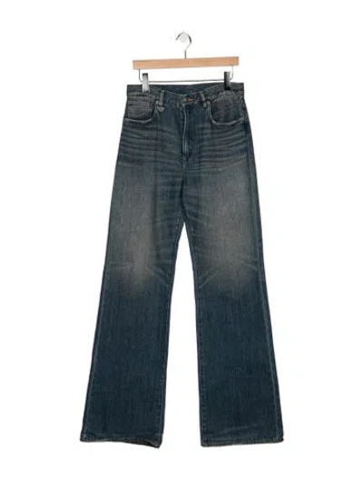 Pre-owned R13 Mid-rise Flared Jeans In Blue