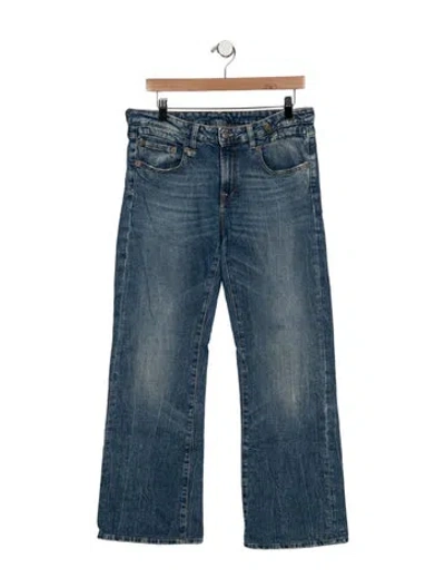 Pre-owned R13 Mid-rise Flared Jeans In Blue