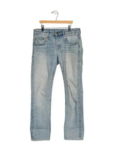 Pre-owned R13 Mid-rise Flared Jeans In Blue