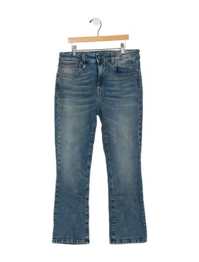 Pre-owned R13 Mid-rise Flared Jeans In Blue