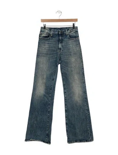 Pre-owned R13 Mid-rise Flared Jeans In Blue