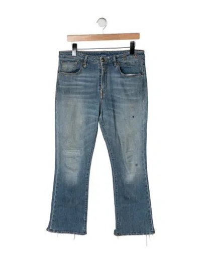 Pre-owned R13 Mid-rise Flared Jeans In Blue