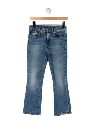Pre-owned R13 Mid-rise Flared Jeans In Blue