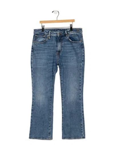 Pre-owned R13 Mid-rise Flared Jeans In Blue