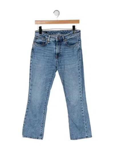 Pre-owned R13 Mid-rise Flared Jeans In Blue