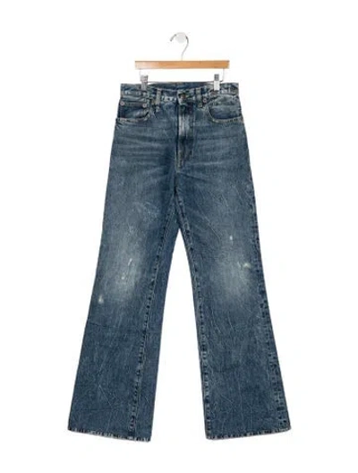 Pre-owned R13 Mid-rise Flared Jeans In Blue