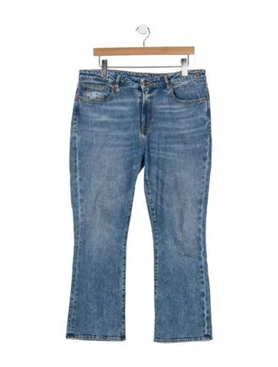 Pre-owned R13 Mid-rise Flared Jeans In Blue