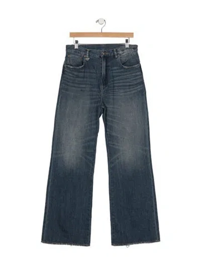 Pre-owned R13 Mid-rise Flared Jeans In Blue