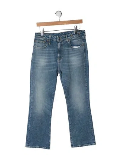 Pre-owned R13 Mid-rise Flared Jeans In Blue