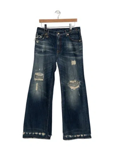 Pre-owned R13 Mid-rise Flared Jeans In Blue