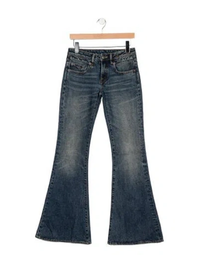 Pre-owned R13 Mid-rise Flared Jeans In Blue