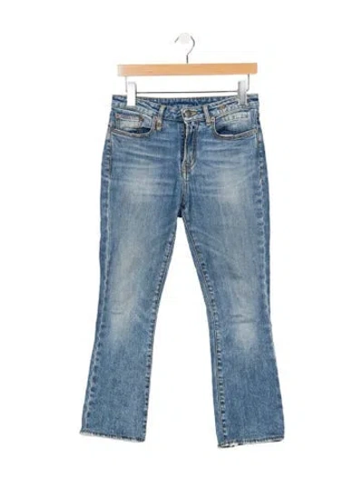 Pre-owned R13 Mid-rise Flared Jeans In Blue
