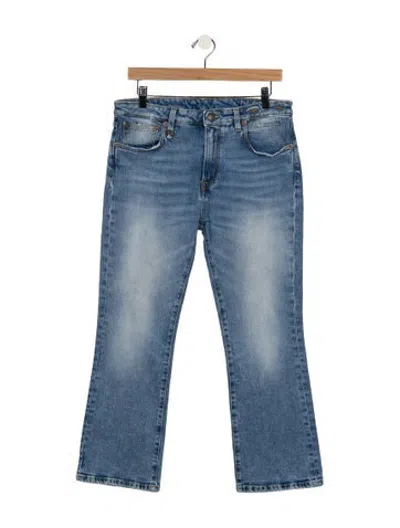 Pre-owned R13 Mid-rise Flared Jeans In Blue