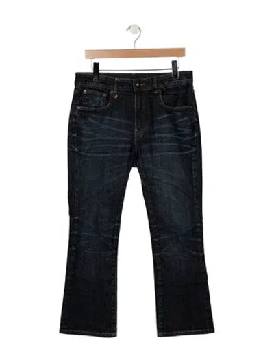 Pre-owned R13 Mid-rise Flared Jeans In Blue