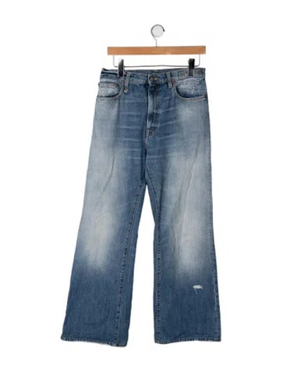 Pre-owned R13 Mid-rise Flared Jeans In Blue