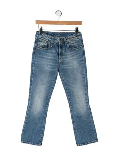 Pre-owned R13 Mid-rise Flared Jeans In Blue