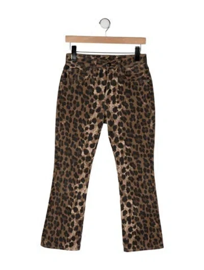 Pre-owned R13 Mid-rise Flared Jeans In Brown