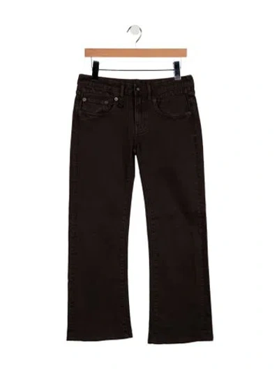 Pre-owned R13 Mid-rise Flared Jeans In Brown