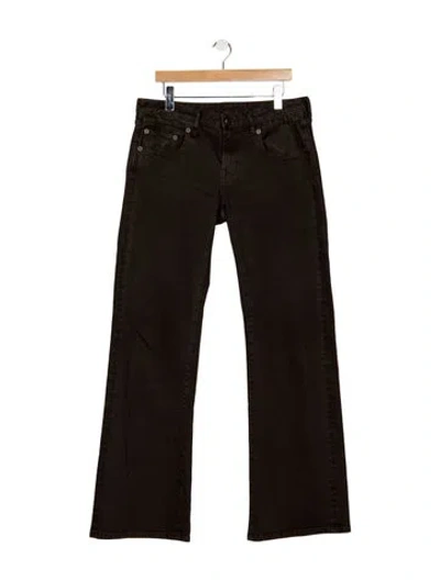 Pre-owned R13 Mid-rise Flared Jeans In Brown
