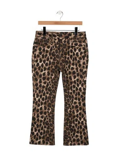 Pre-owned R13 Mid-rise Flared Jeans In Brown