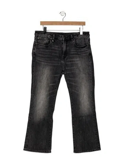 Pre-owned R13 Mid-rise Flared Jeans In Grey