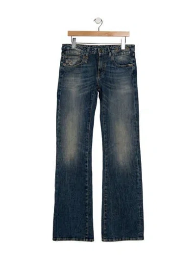 Pre-owned R13 Mid-rise Flared Jeans W/ Tags In Blue