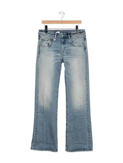 Pre-owned R13 Mid-rise Flared Jeans W/ Tags In Blue