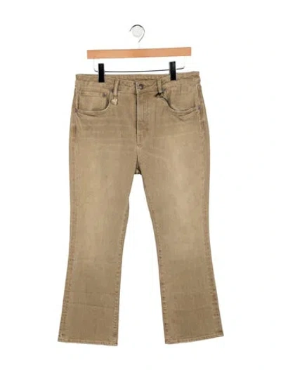 Pre-owned R13 Mid-rise Flared Jeans W/ Tags In Green