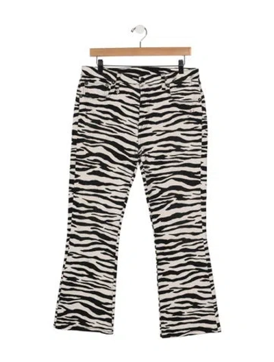 Pre-owned R13 Mid-rise Flared Jeans In White