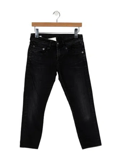 Pre-owned R13 Mid-rise Skinny Leg Jeans In Black