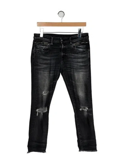 Pre-owned R13 Mid-rise Skinny Leg Jeans In Black